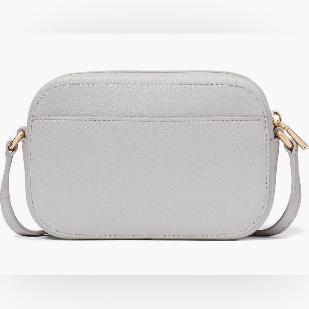 ‼️SOLD‼️Kate Spade Ava Pebbled Leather Light Gray Crossbody Bag Brand New - Picture 4 of 13